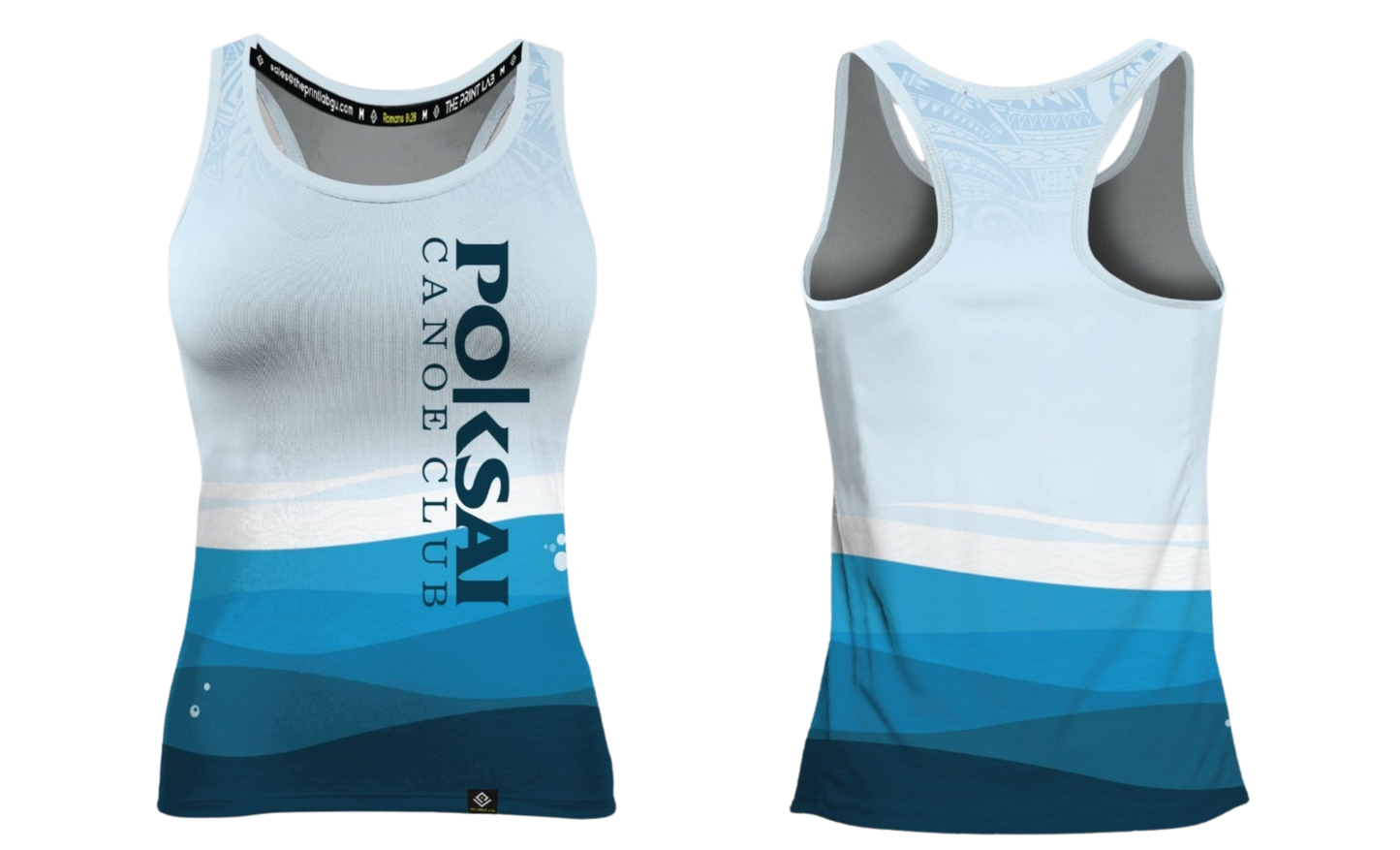 POKSAI CANAOE Sublimated Women's Racer Back