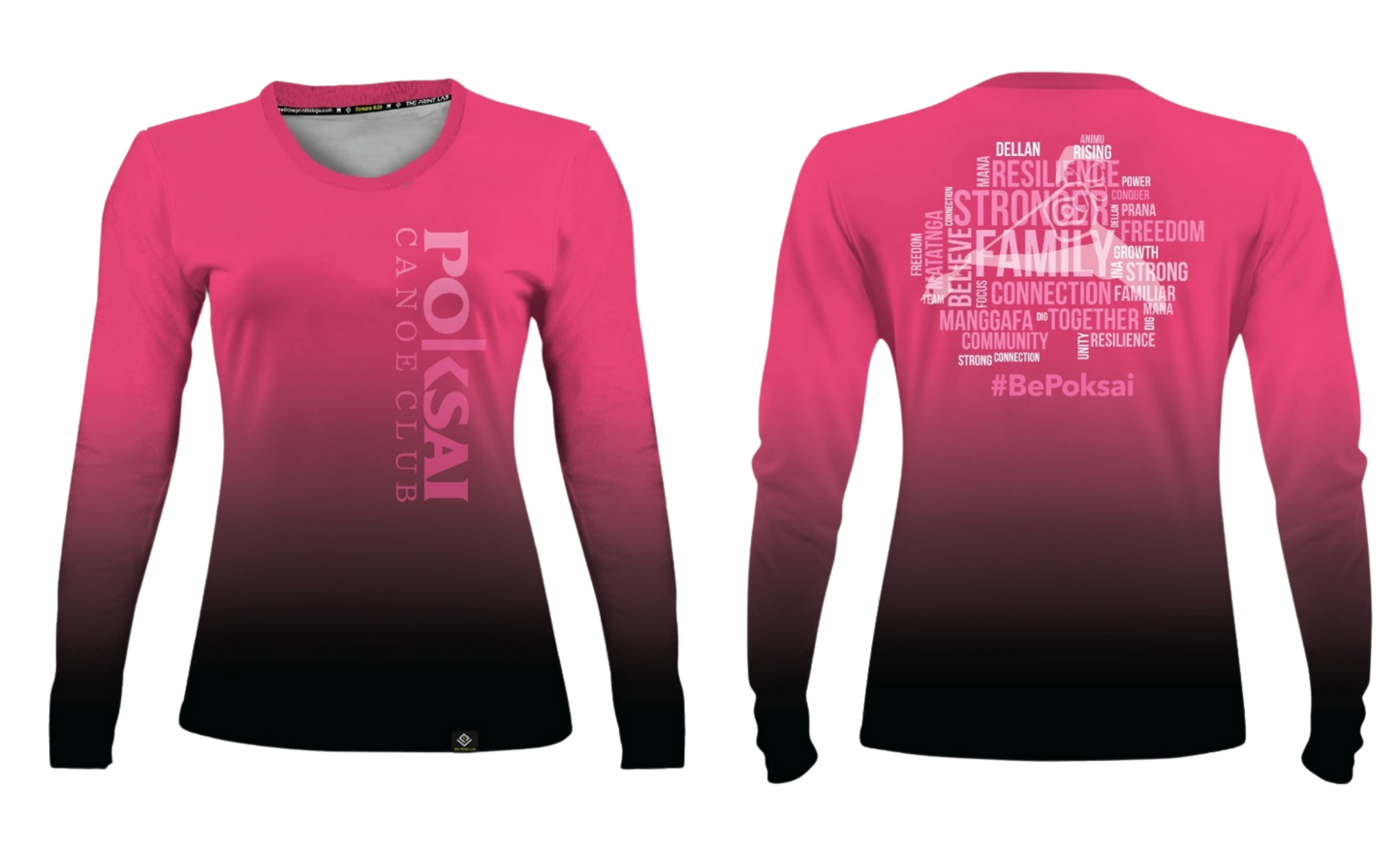 POKSAI CANAOE Sublimated Women's Long Sleeve