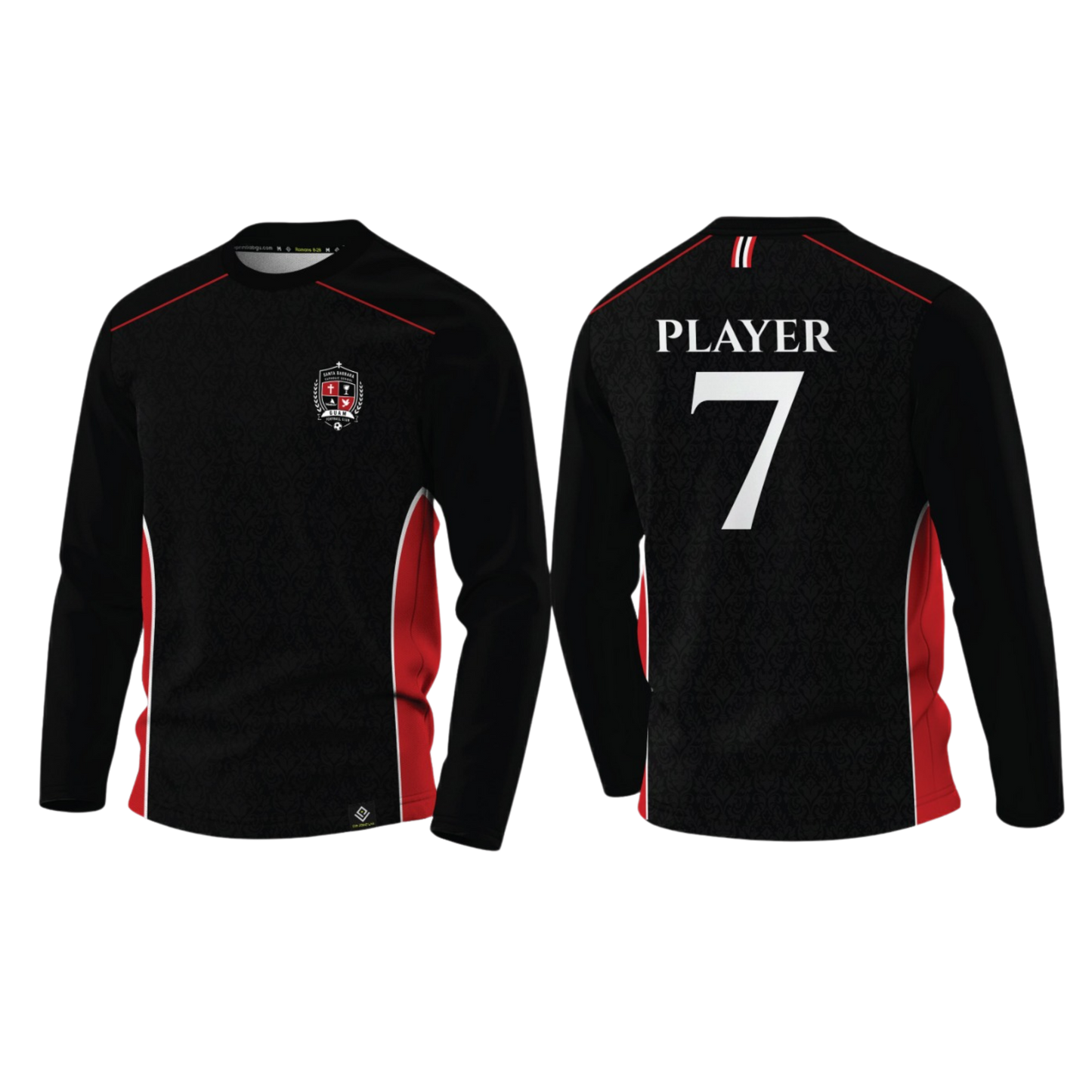 SANTA BARBARA Sublimated Men's Long Sleeve (Black)