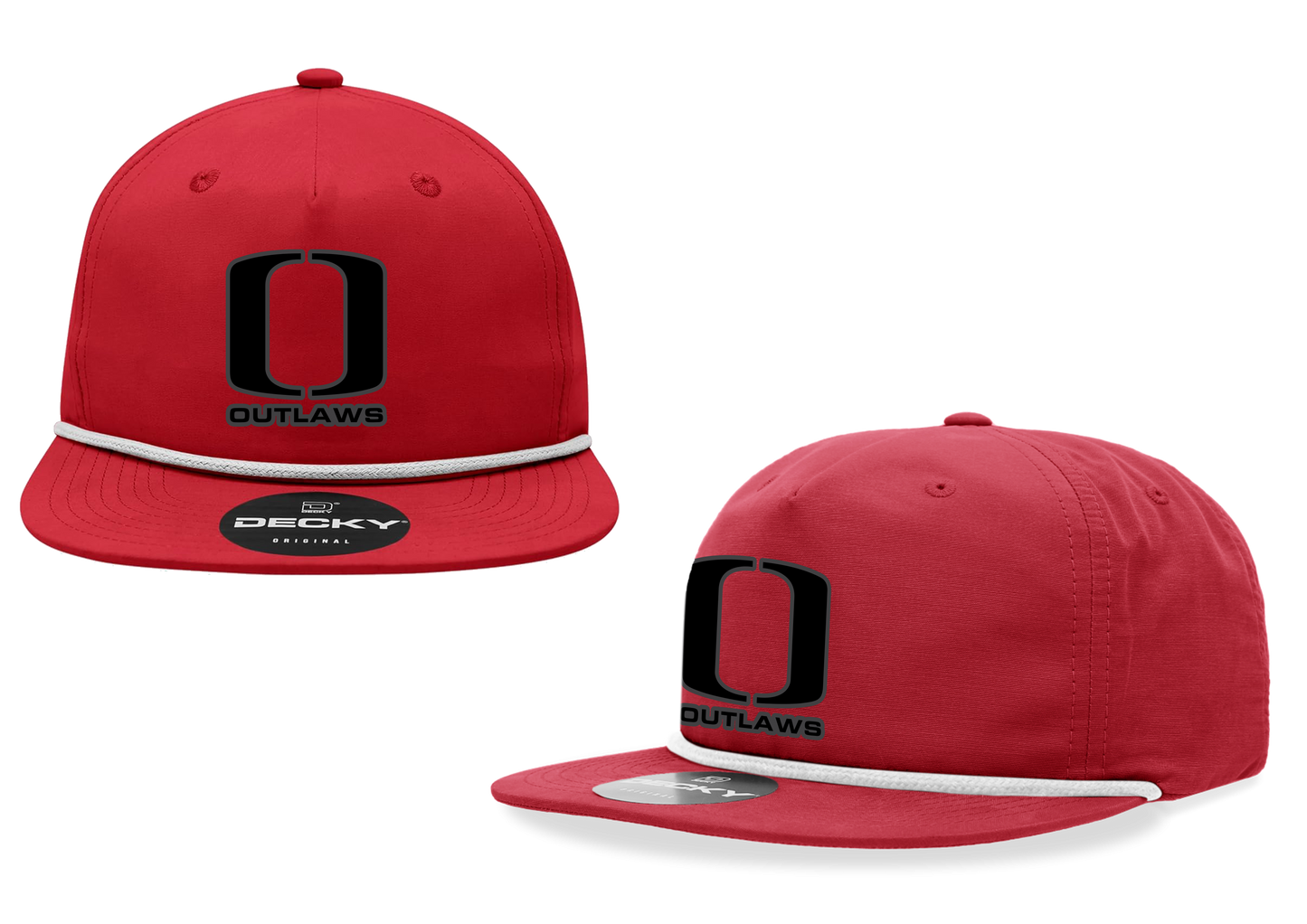 HAGA OUTLAWS Screen Print Cap (Outlaw Black - Gray Logo)