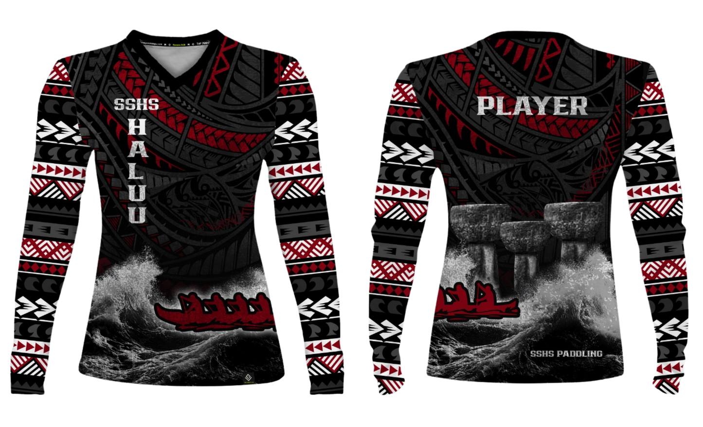 SIMON SANCHEZ PADDLING - Sublimated Women's Long Sleeve