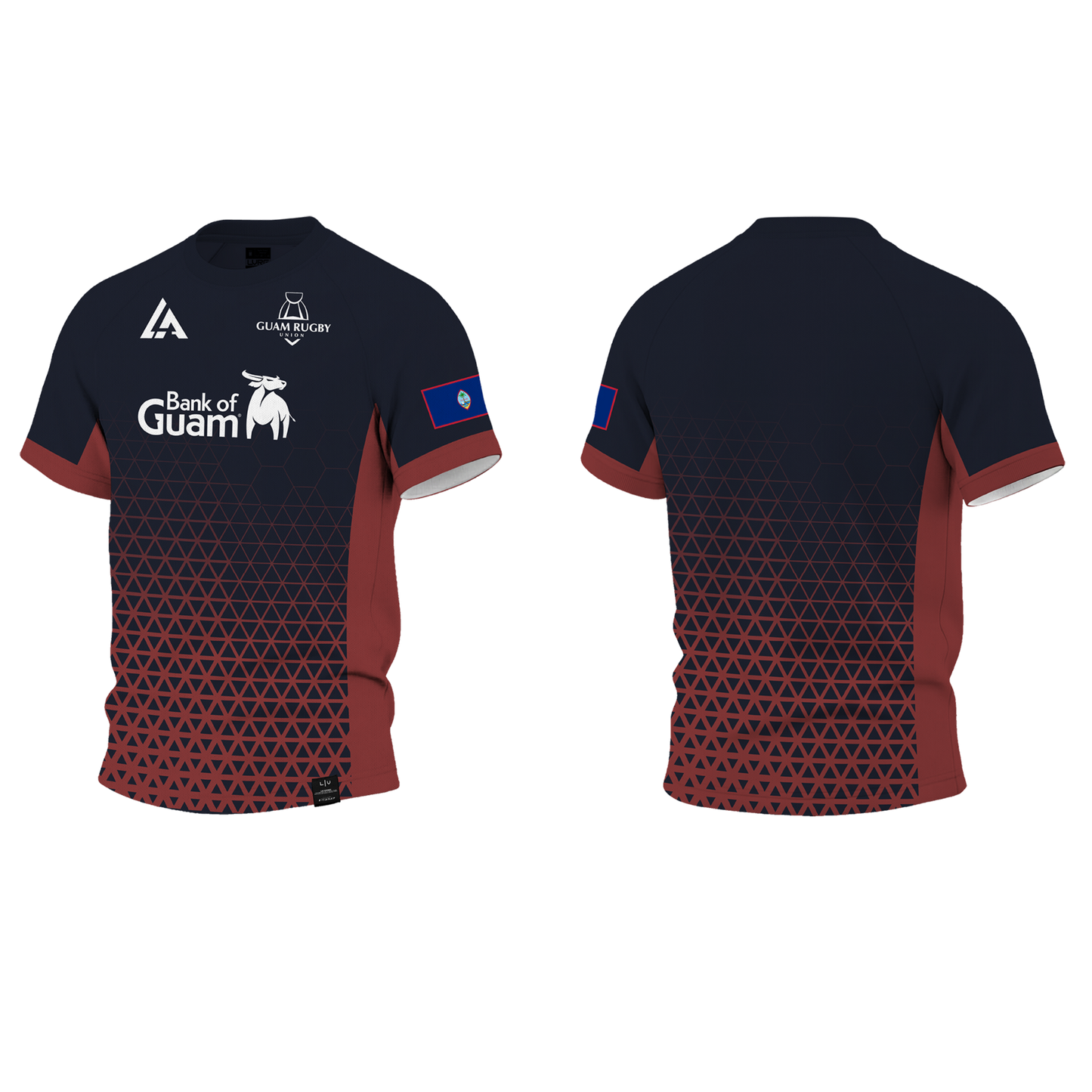 GUAM RUGBY UNION Sublimated Raglan T-shirt