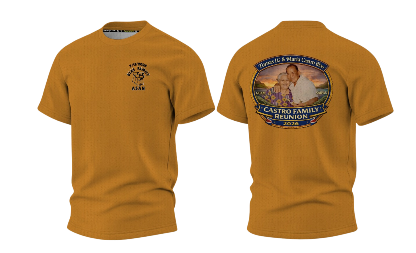 BLAS - CASTRO FAMILY REUNION Sublimated T-shirt (Blas - Castro Family Asan)