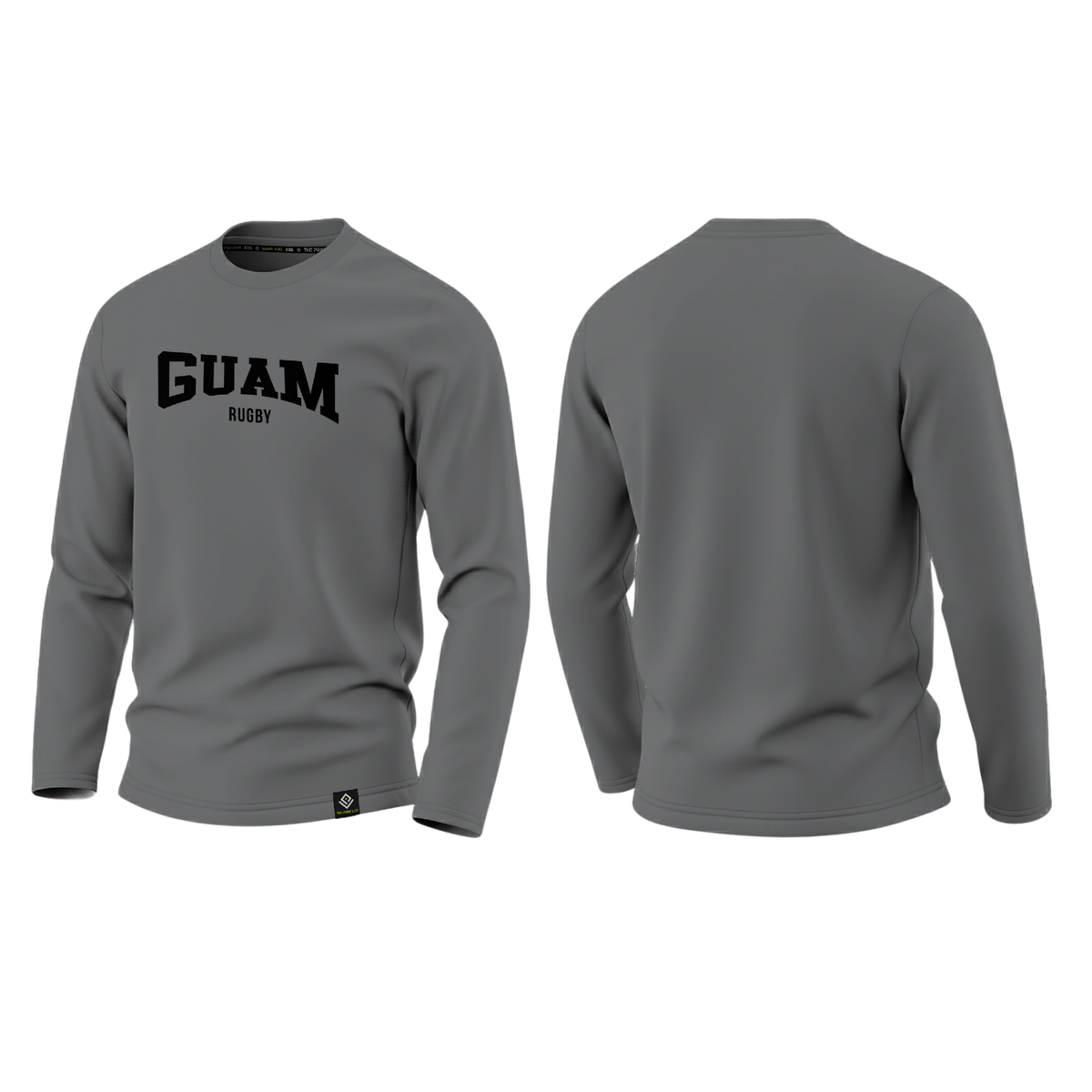 GUAM RUGBY Sublimated Men's Long Sleeve (Gray)