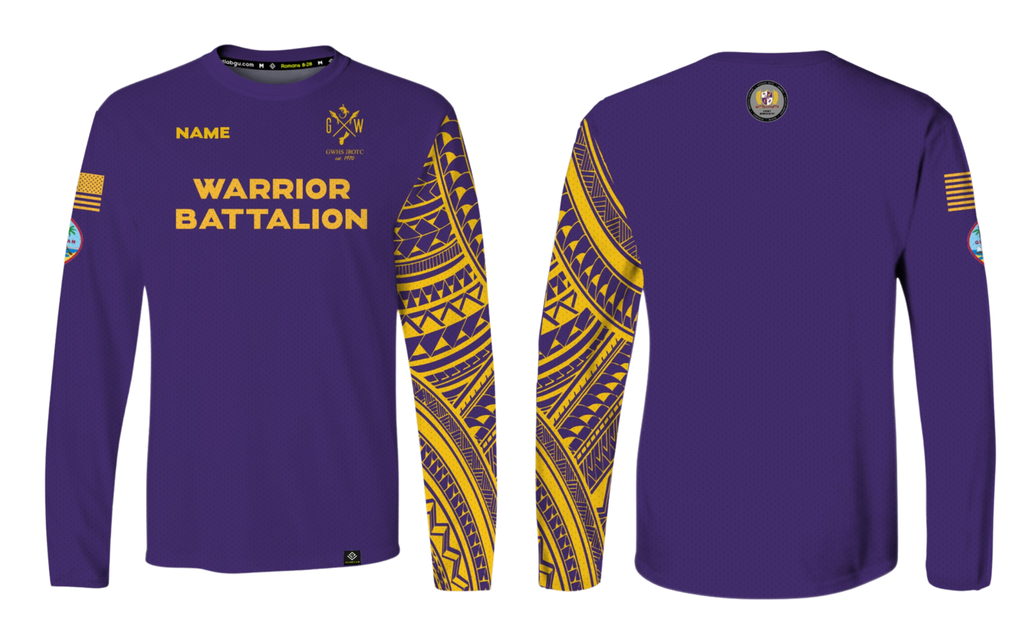 WARRIOR BATALLION Sublimated Men's Long Sleeve