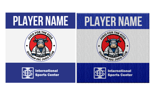 JUDO FOR THE KIDS Sublimated Guahan ISC Judo Club Youth and Adult Patches