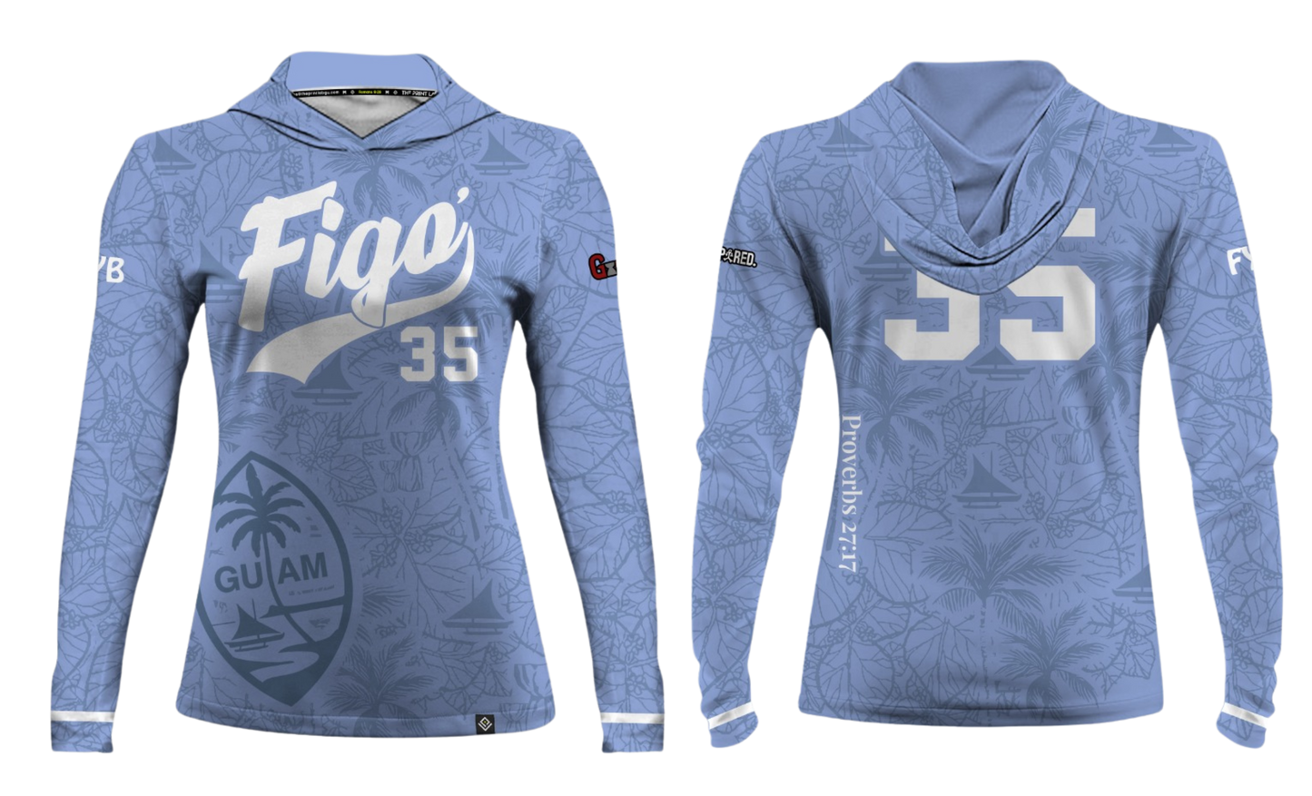 FIGO ISLANDERS 40'S 2025 Women's Sublimated Long Sleeve with Hood