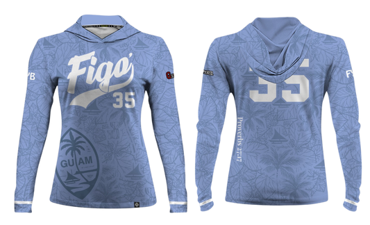 FIGO ISLANDERS 40'S 2025 Women's Sublimated Long Sleeve with Hood
