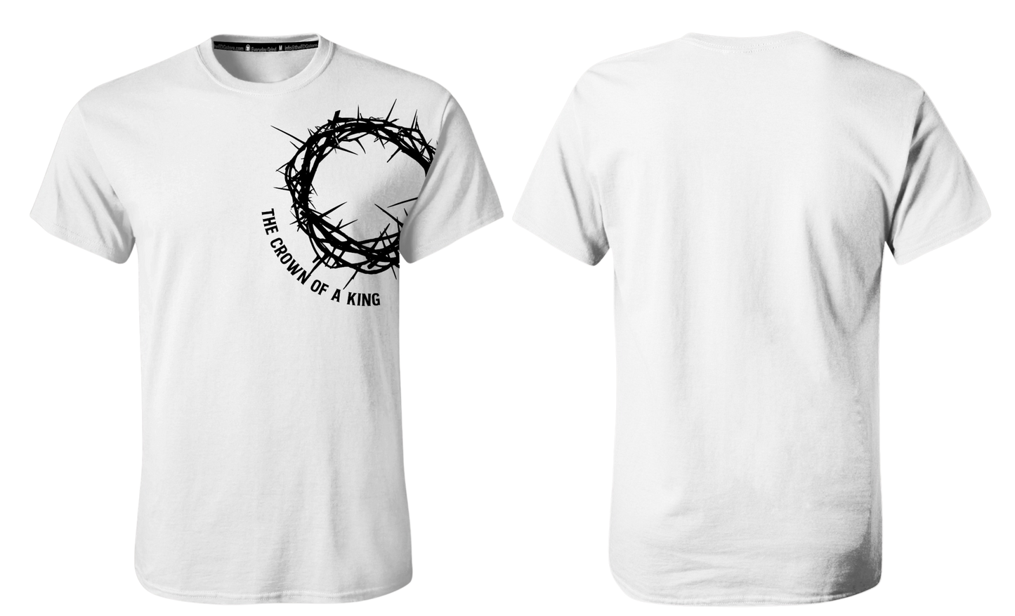 THE CROWN OF A KING - Screen Print Cotton T-shirt