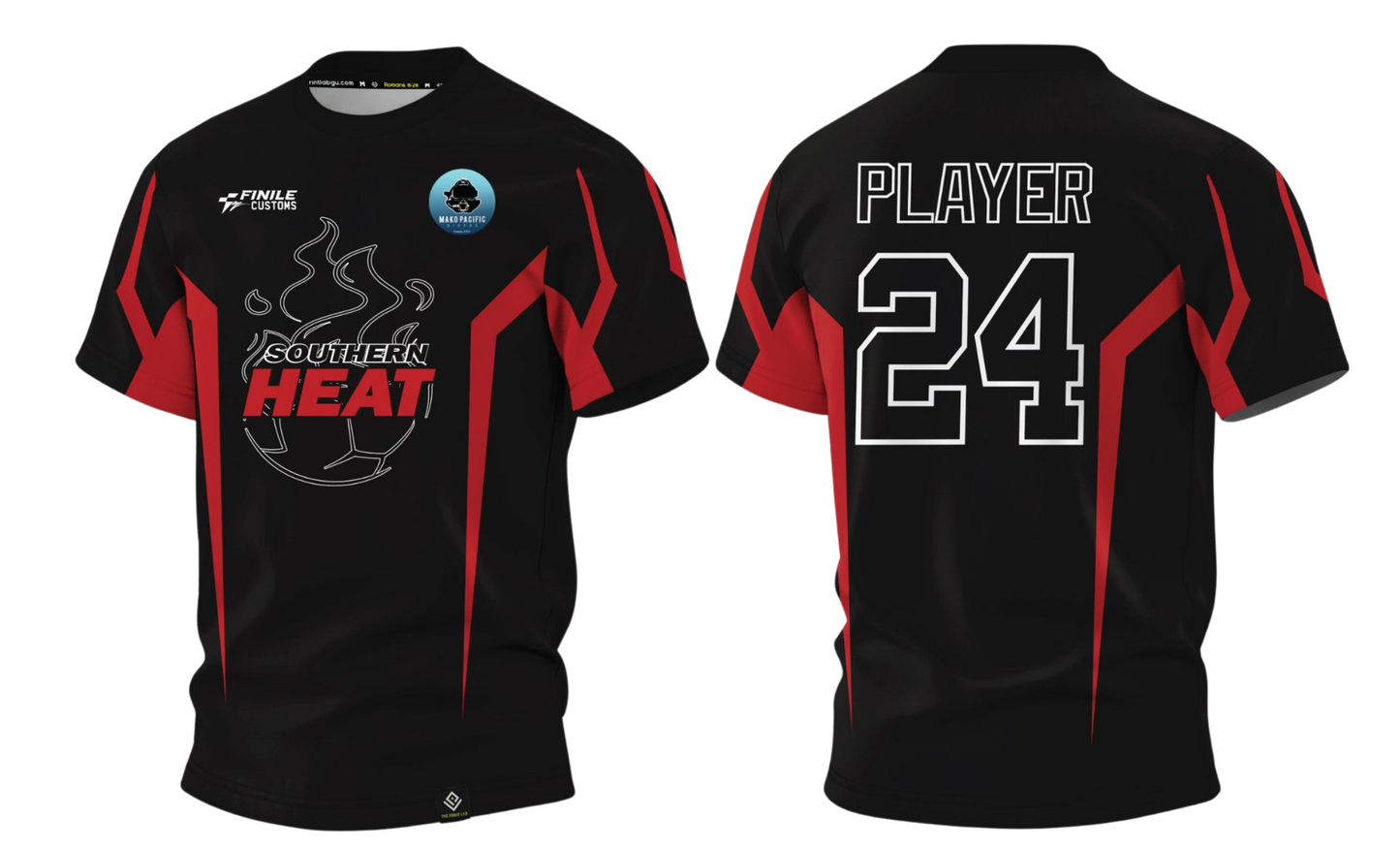 SOUTHERN HEAT SOCCER - Southside Moms - Sublimated Men's T-shirt (Black)