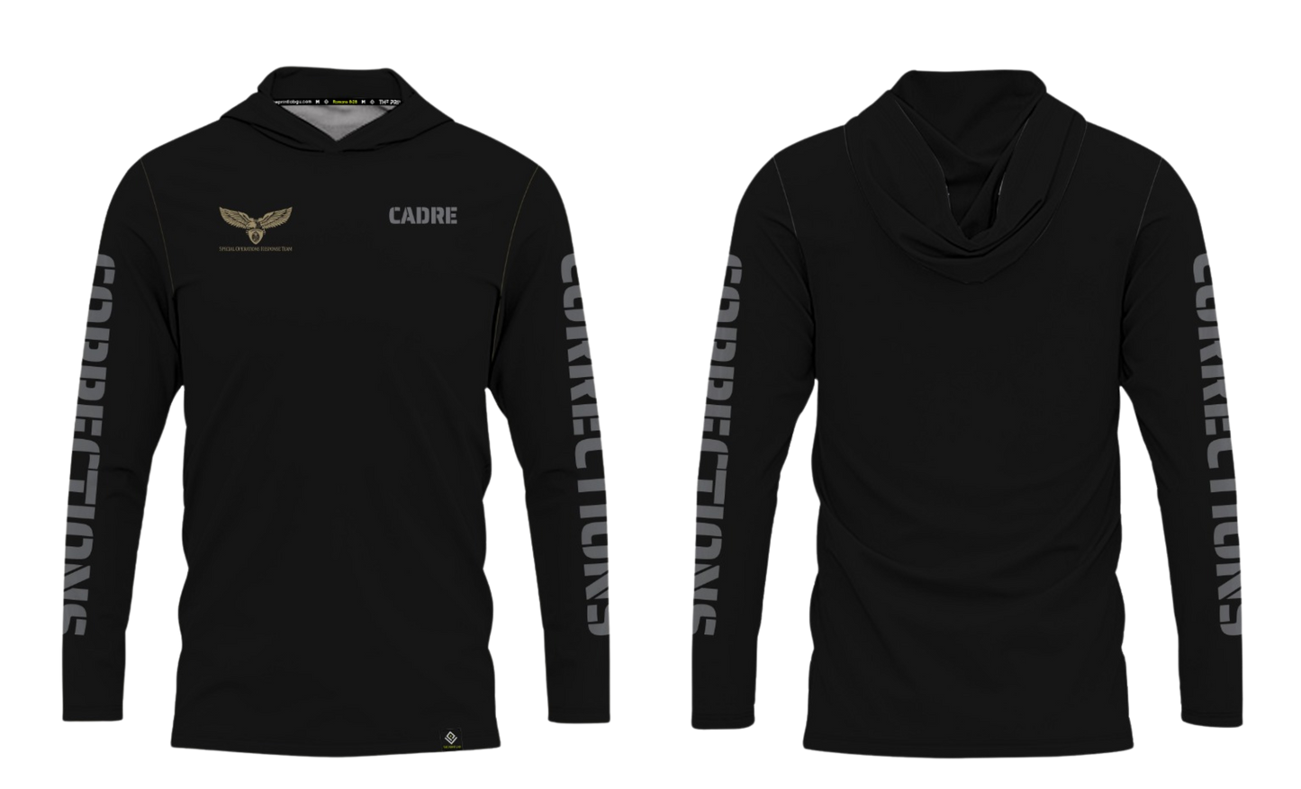 CORRECTIONS Sublimated Men's Long Sleeve with Hood (SORT)