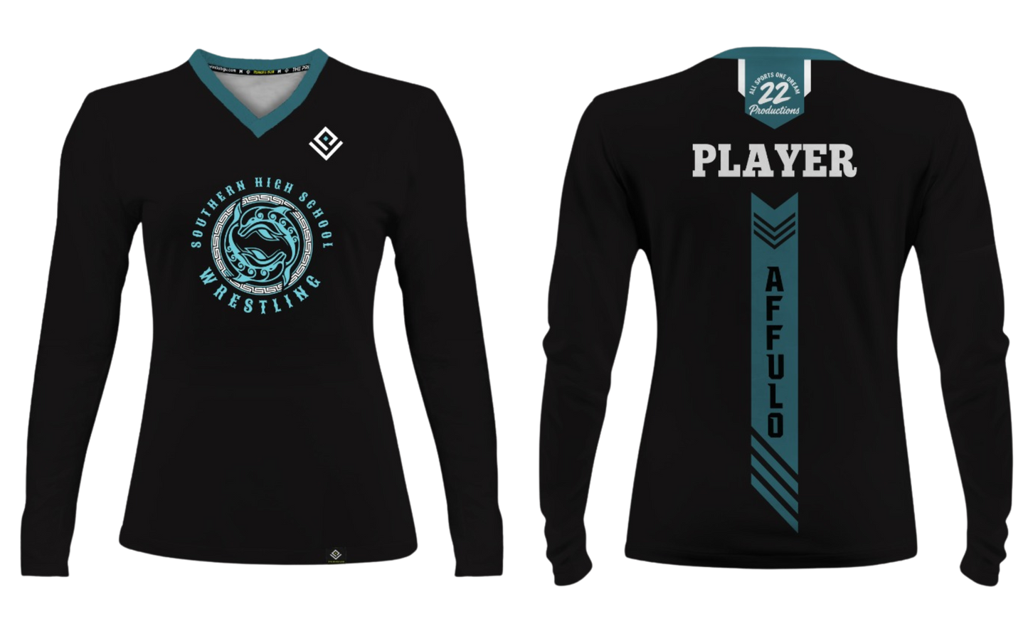 SOUTHERN HIGH WRESTLING Sublimated Women's Long Sleeve