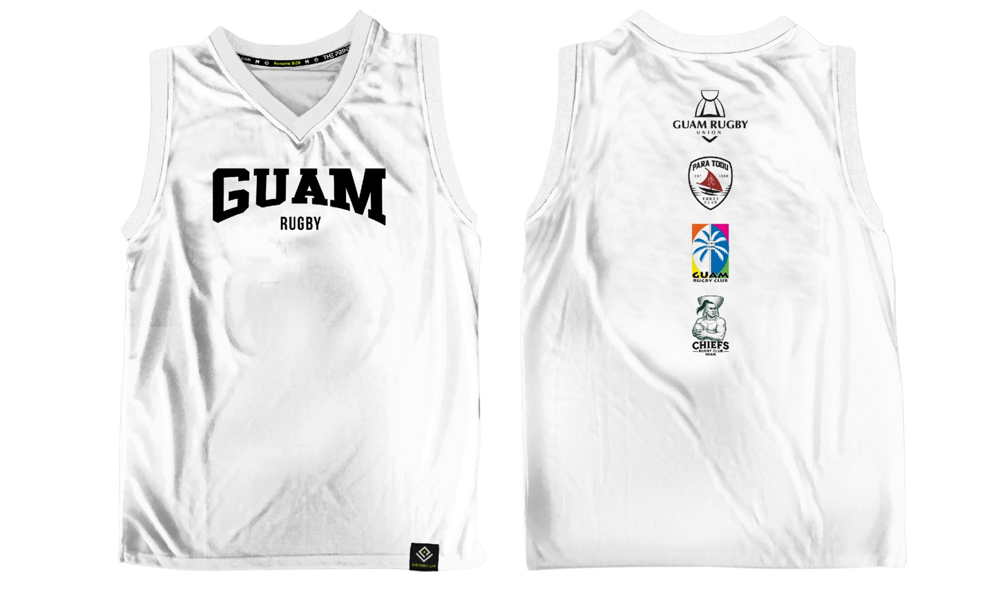 GUAM RUGBY Sublimated Men's Tank Top (White)