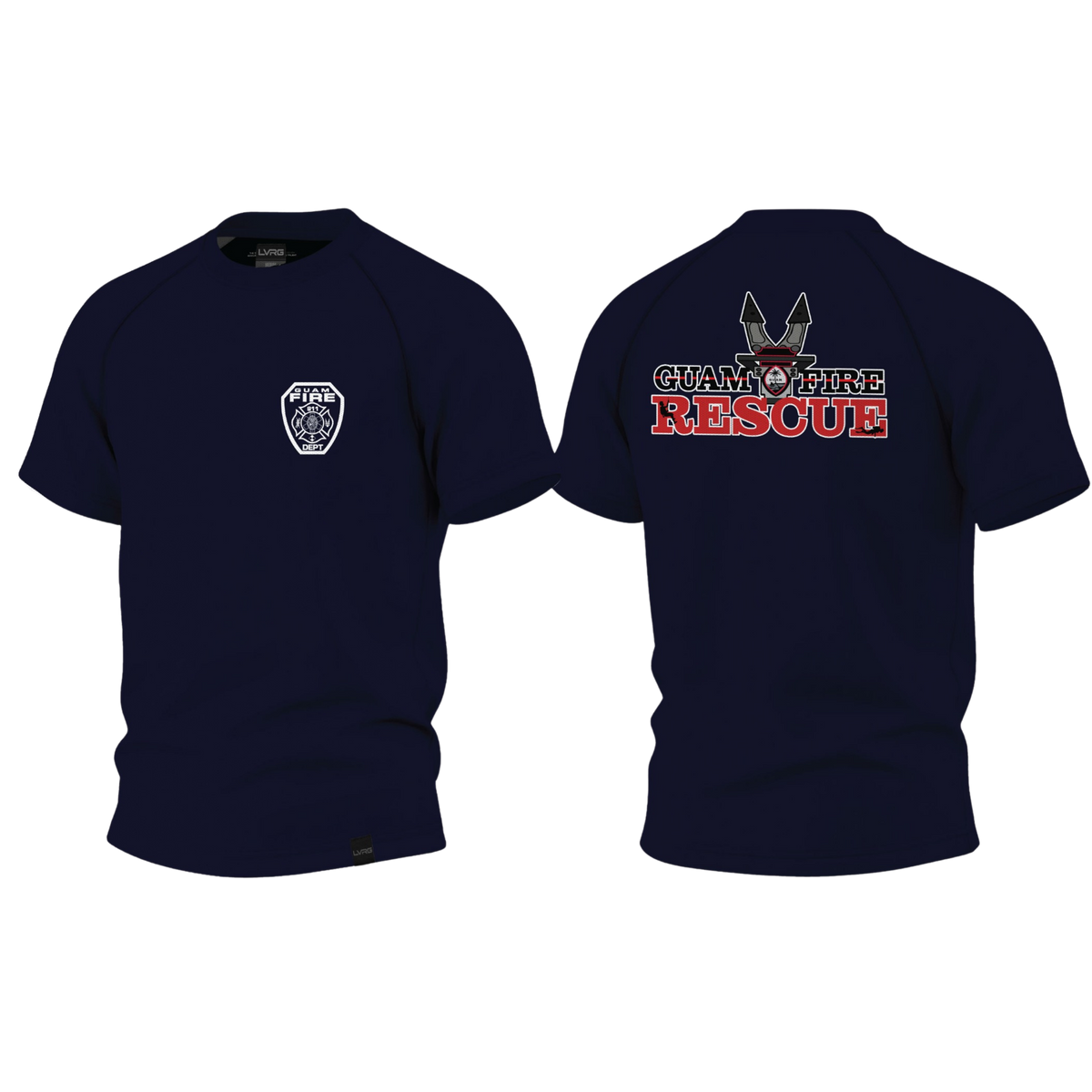 GUAM FIRE DEPT. Sublimated Raglan LVRG Boumesh T-shirt (GUAM FIRE RESCUE)