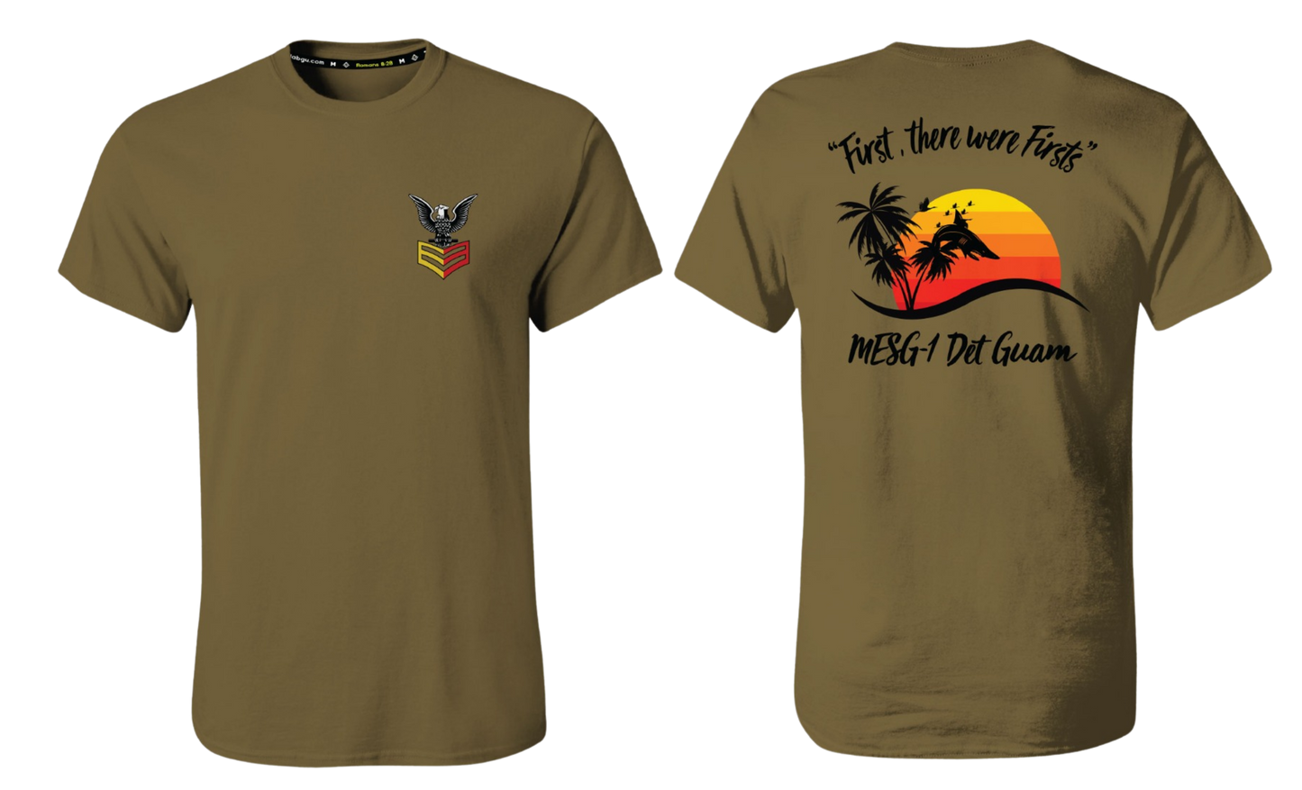 MESG - 1 DET GUAM Screen Print Cotton Men's T-shirt
