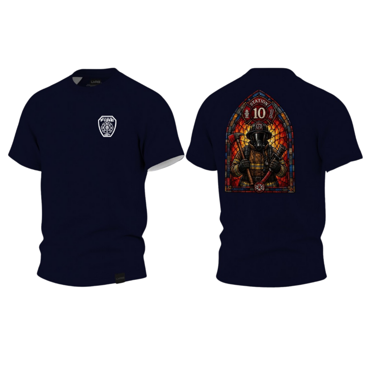 GUAM FIRE DEPARTMENT Sublimated Raglan LVRG BOUMESH T-shirt (Station 10)