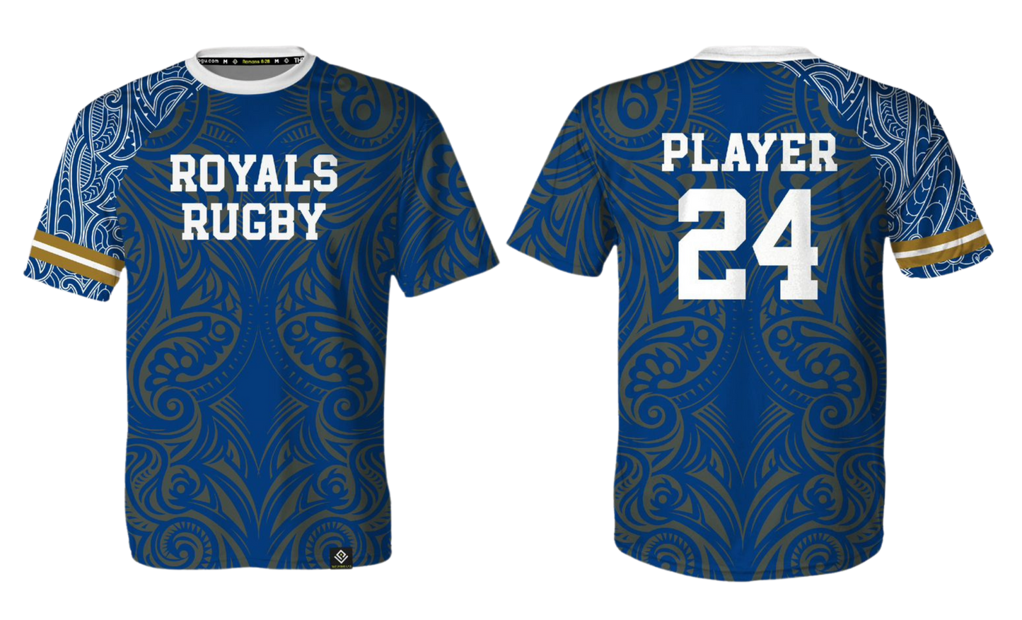 ND ROYALS RUGBY Sublimated Men's T-shirt (Blue)