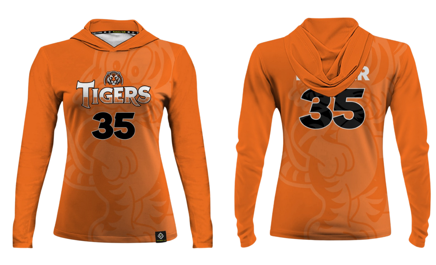 TALAFOFO - TIGERS Sublimated Women's Long Sleeve with Hood