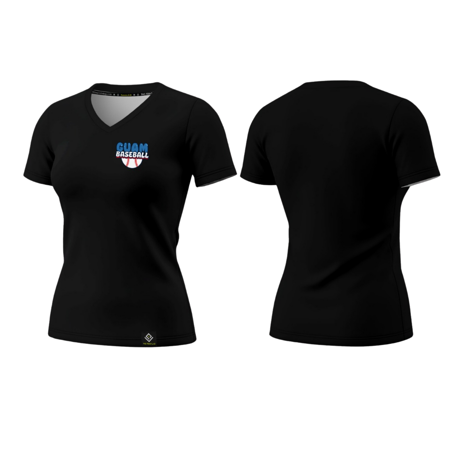 GUAM LITTLE LEAGUE Sublimated Women's T-shirt (Crest Logo - Black)