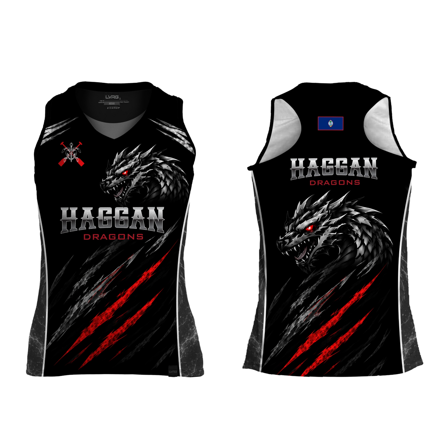 PACIFIC ISLANDERS PADDLING - HAGGAN - Sublimated Women's Racer Back