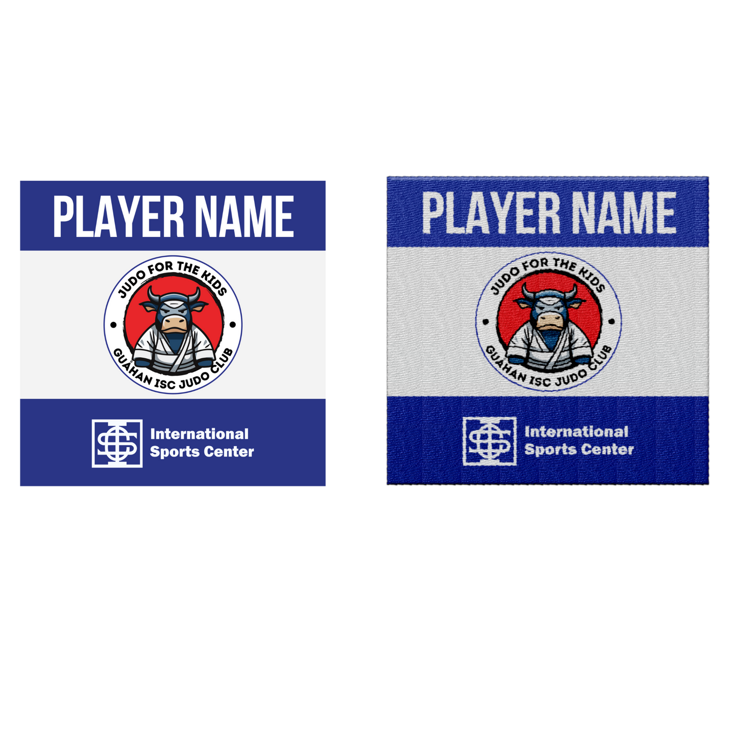 JUDO FOR THE KIDS Sublimated Guahan ISC Judo Club Youth and Adult Patches