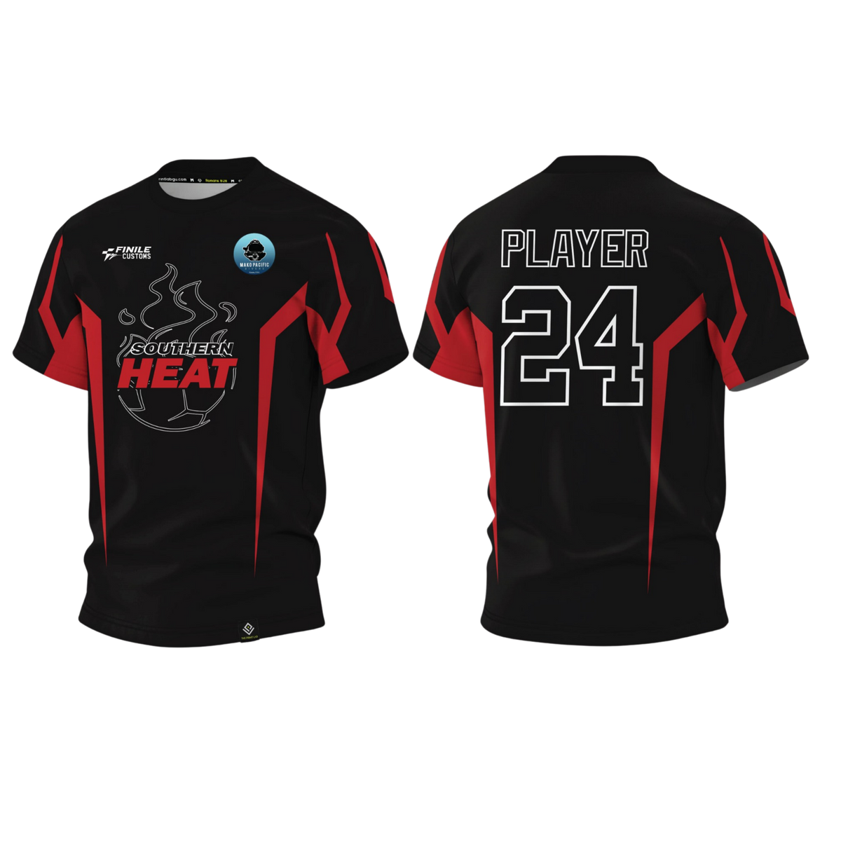 SOUTHERN HEAT SOCCER - Southside Moms - Sublimated Men's T-shirt (Black)