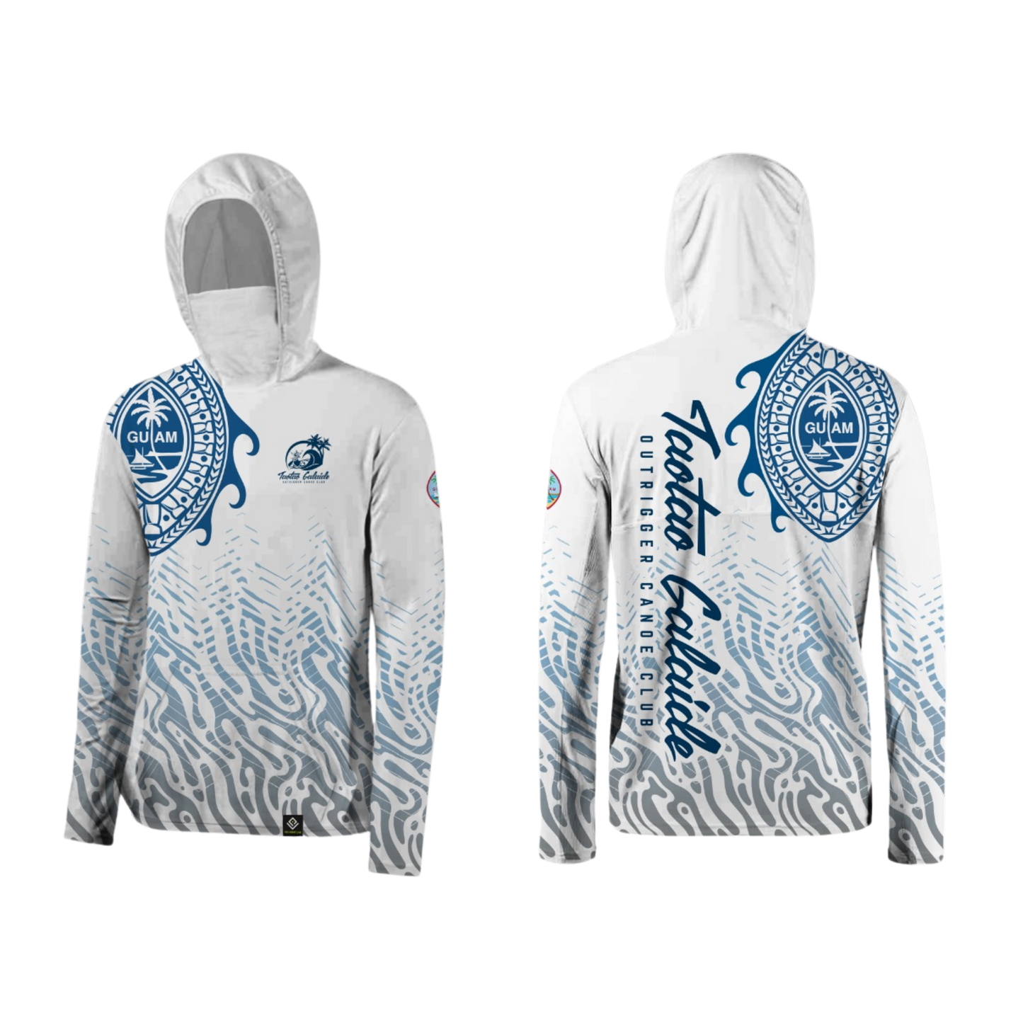 TAOTAO GALAIDE OUTRIGGER CANOE CLUB Sublimated Men's Long Sleeve Hoodie with Mask