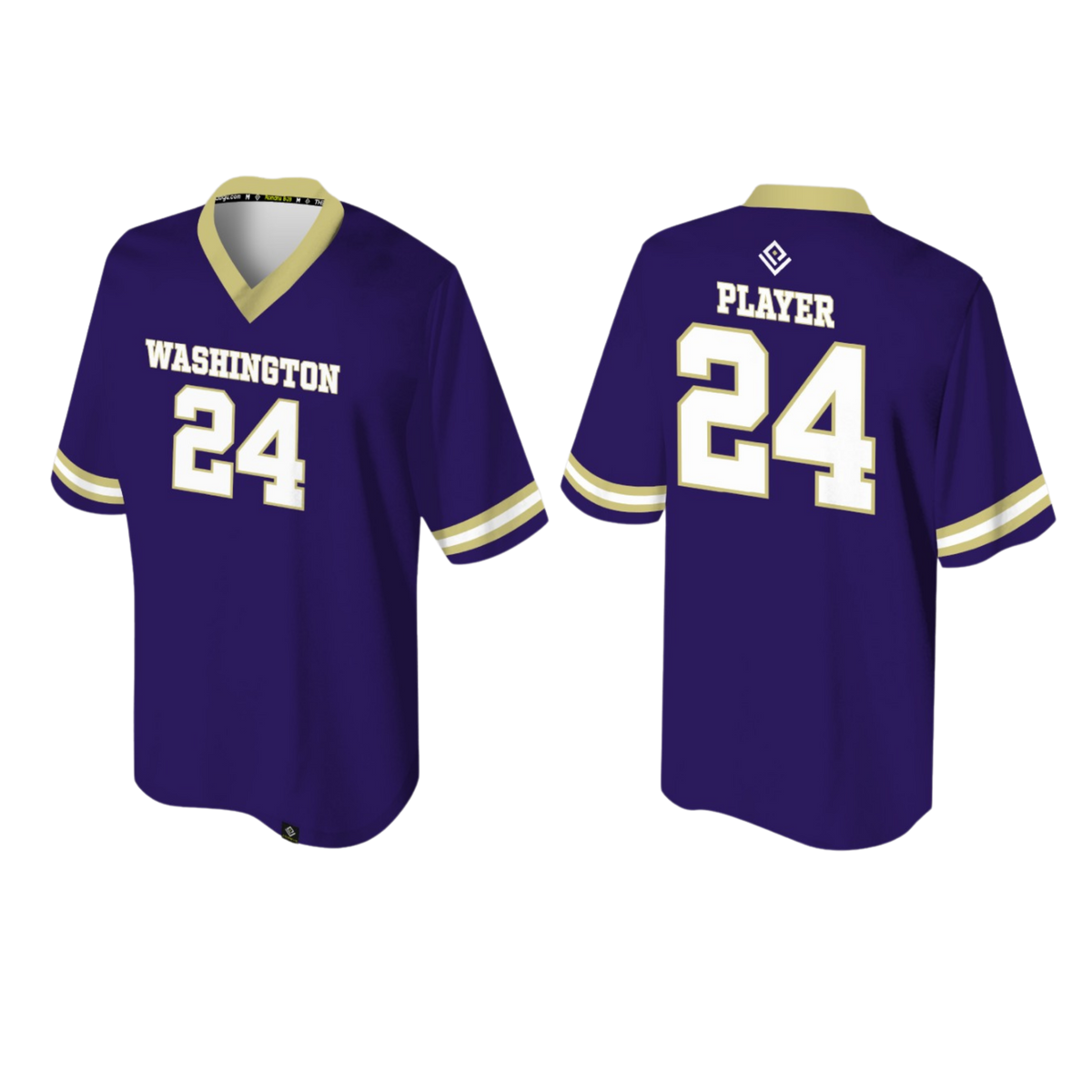 GW FOOTBALL Sublimated Men's Football Jersey (Purple)