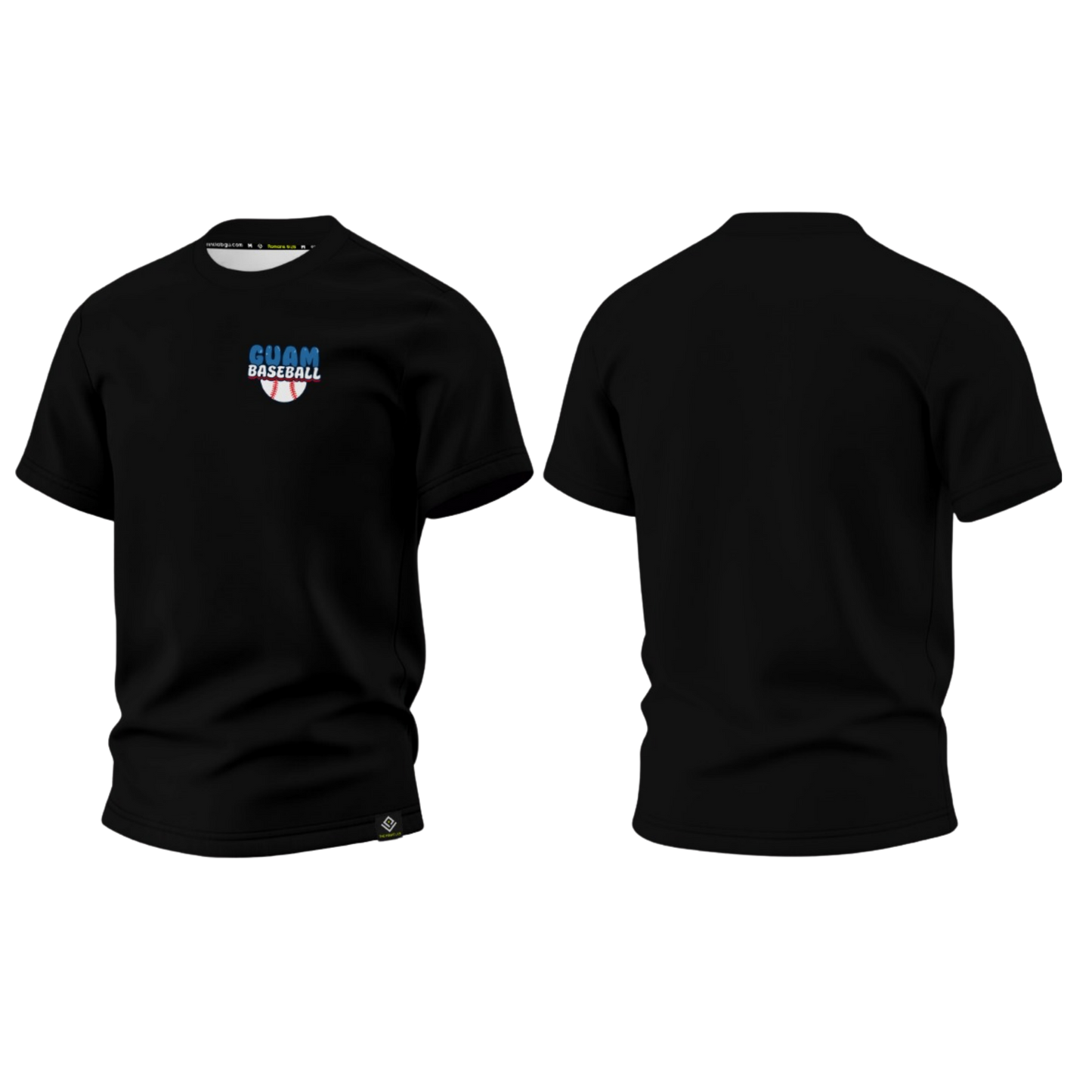 GUAM LITTLE LEAGUE Sublimated Men's T-shirt (Crest Logo - Black)