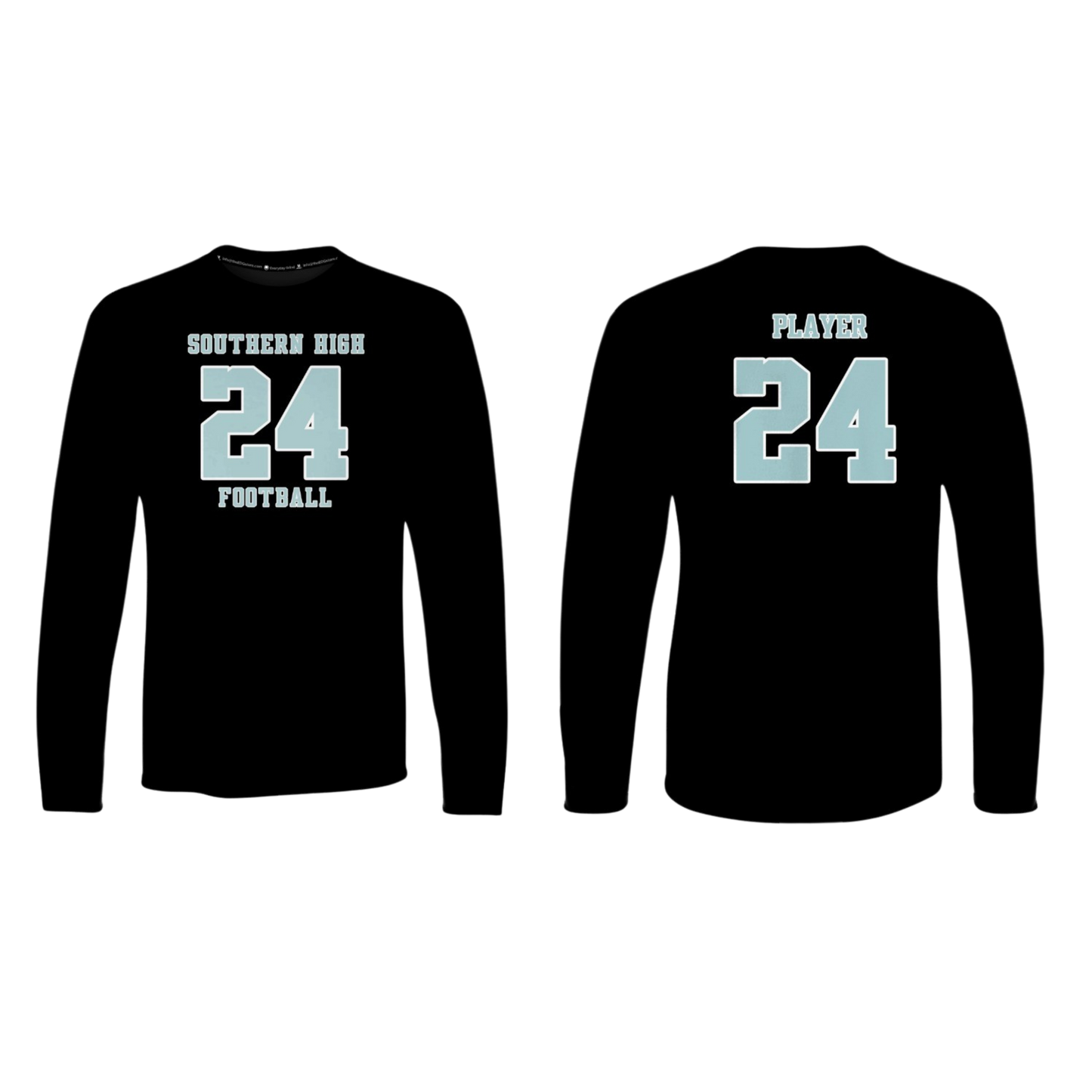 SOUTHERN HIGH FOOTBALL 2025 Cotton Screen Print Long Sleeve (Name and Number)