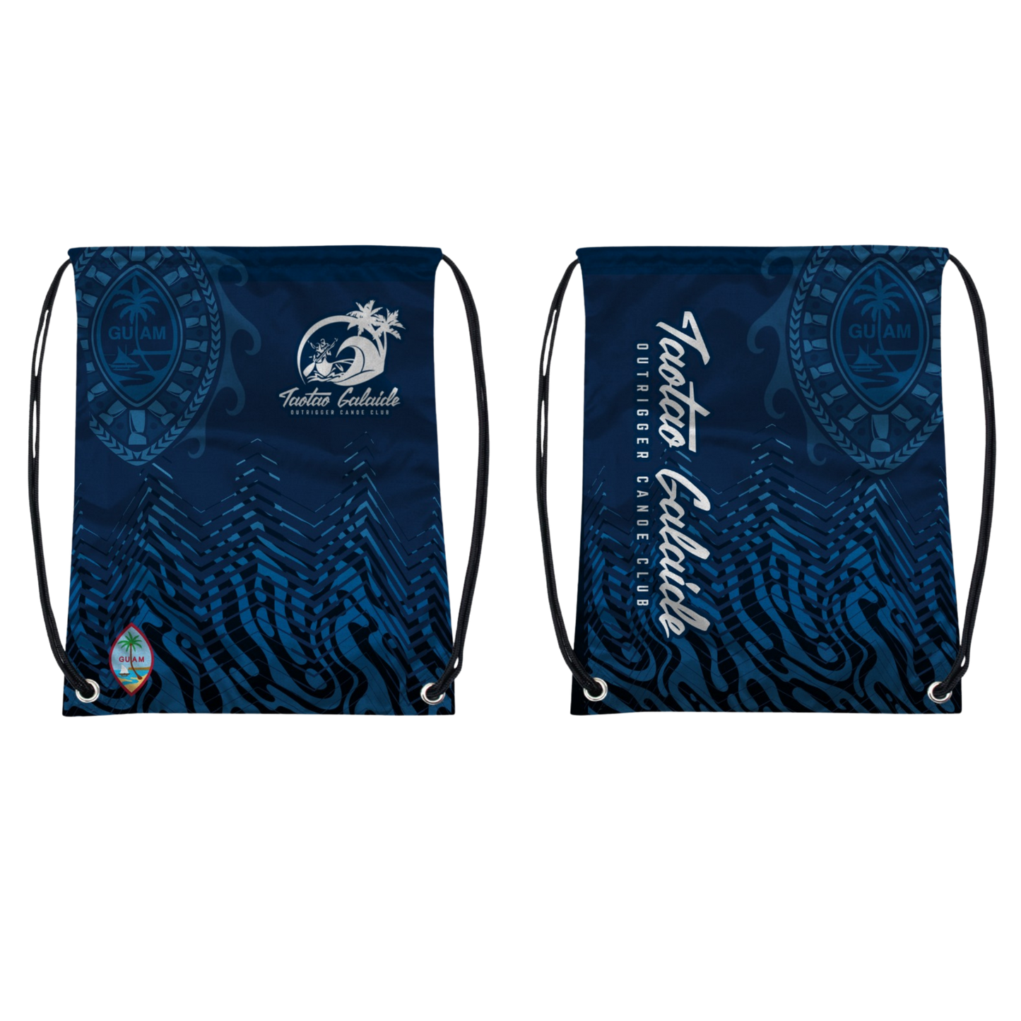 TAOTAO GALAIDE OUTRIGGER CANOE CLUB Sublimated Utility String Bag (Navy Blue)
