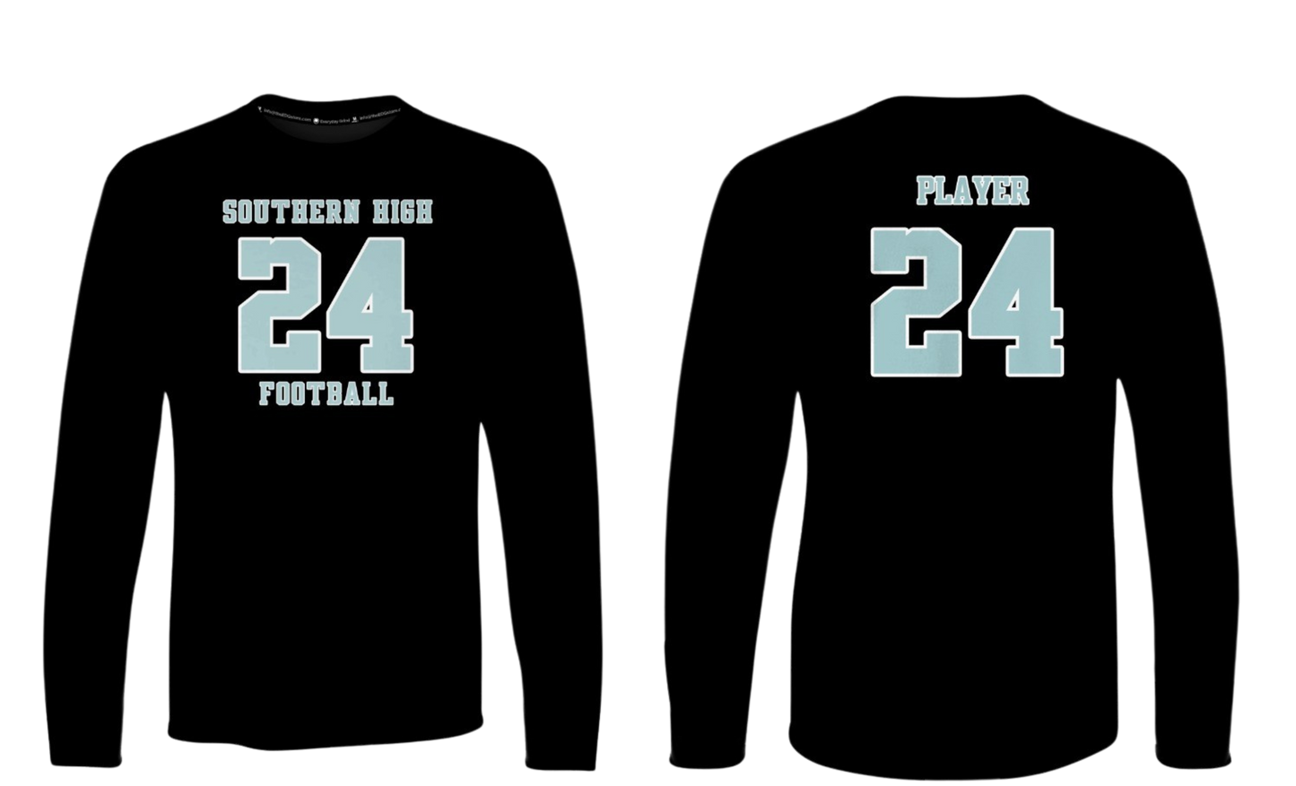 SOUTHERN HIGH FOOTBALL 2025 Cotton Screen Print Long Sleeve (Name and Number)