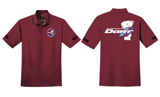 DOMESTIC ASSAULT Sublimated Men's Polo Shirt (Maroon)