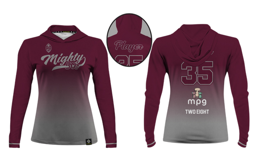 MIGHTY 50's Sublimated Women's Long Sleeve with Hood