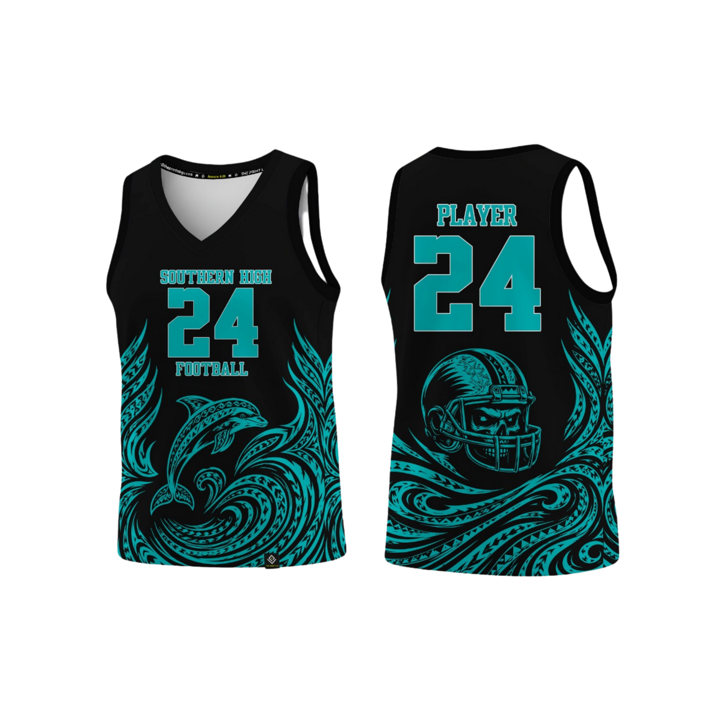 SOUTHERN HIGH FOOTBALL Sublimated Men's Tank Top (Black)