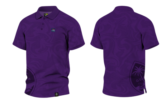 NAVAL BASE HOUSING GUAM Sublimated Men's Polo (Purple)