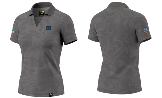 NAVAL BASE HOUSING GUAM Sublimated Women's Polo (Gray)