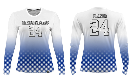 ROADRUNNERS GIRLS VOLLEYBALL (HOME JERSEY) Sublimated Women's Long Sleeve