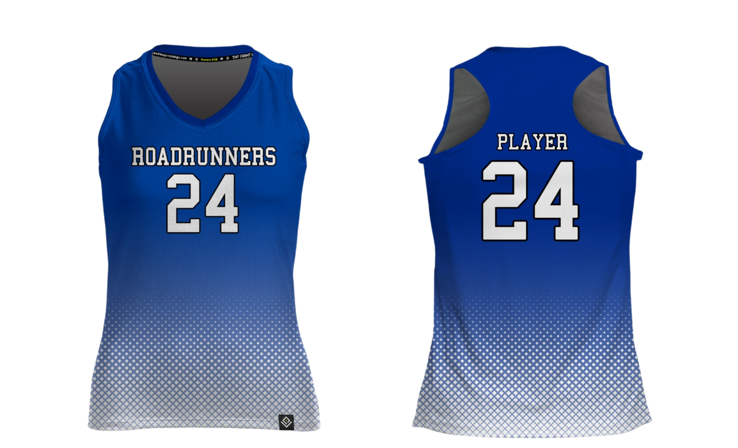 ROADRUNNERS GIRLS VOLLEYBALL (HOME JERSEY) Sublimated Racer Back