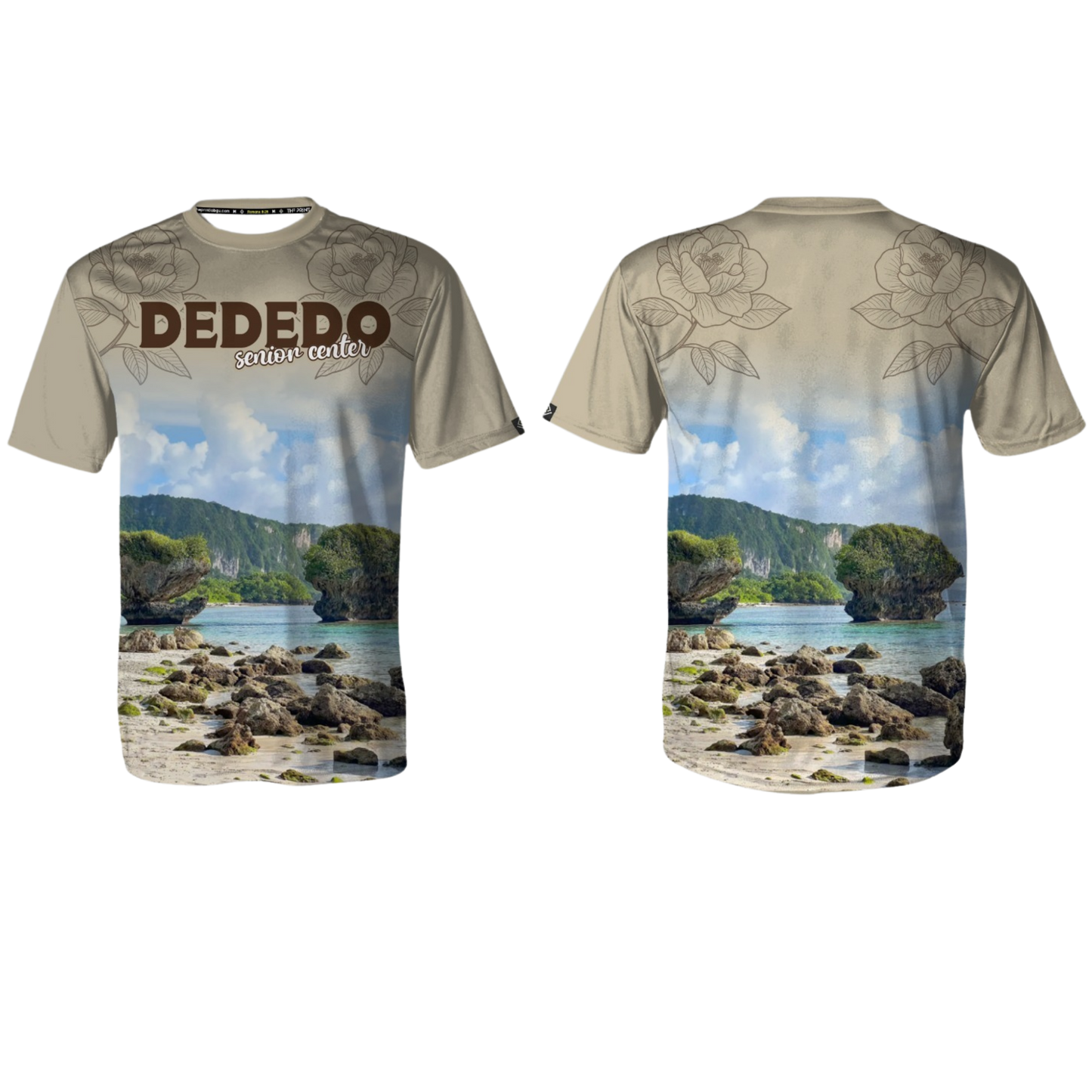 DEDEDO Sublimated Men's T-shirt Senior Center (Beige)