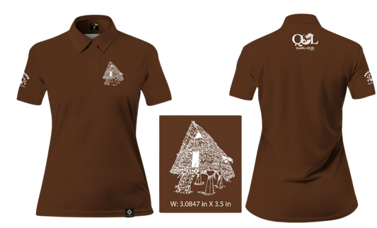 ANDERSEN FAMILY HOUSING Sublimated Women's Polo (Brown)