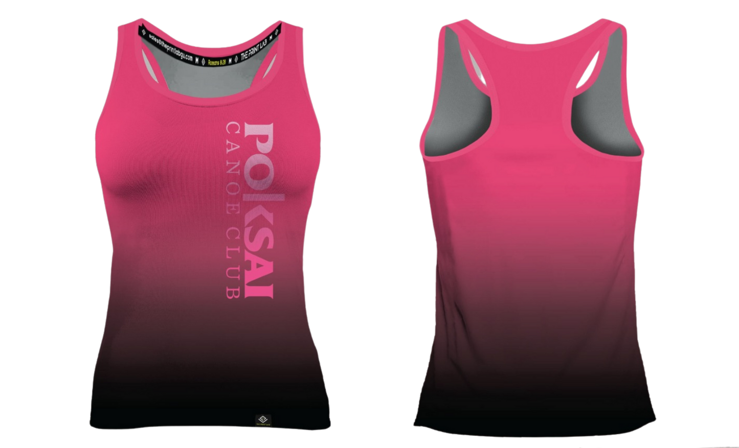 POKSAI CANAOE Sublimated Women's Racer Back
