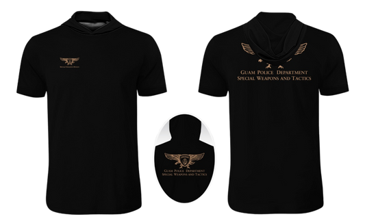 GUAM POLICE DEPT. Sublimated Men's Short Sleeve with Hood (SPECIAL OPERATION DIVISION)