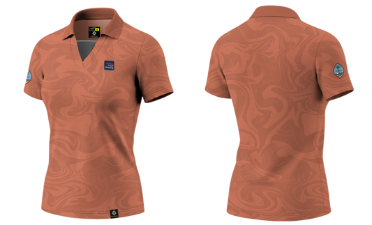 NAVAL BASE HOUSING GUAM Sublimated Women's Polo (Light Orange)