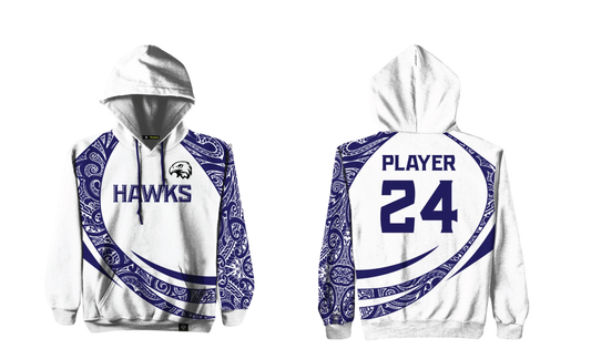 FBLG HAWKS RUGBY Sublimated Pull Over Hoodie (Hybrid)