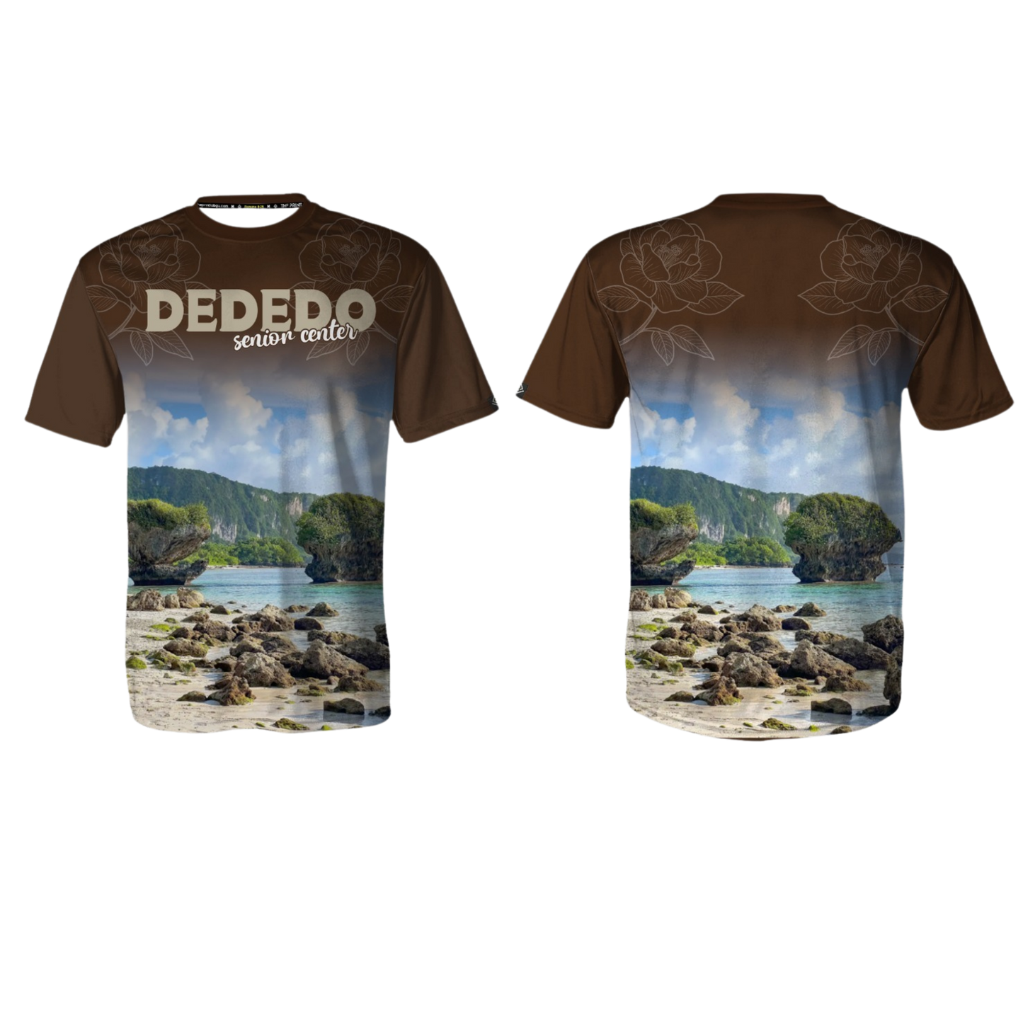 DEDEDO Sublimated Men's T-shirt Senior Center (Brown)
