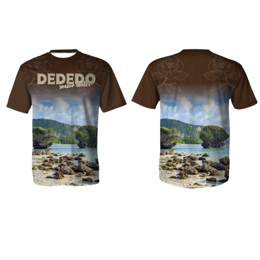 DEDEDO Sublimated Men's T-shirt Senior Center (Brown)