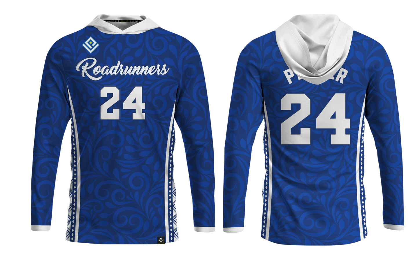 ROADRUNNERS BOYS VOLLEYBALL Sublimated Men's Long Sleeve with Hood