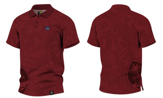 NAVAL BASE HOUSING GUAM Sublimated Men's Polo (Maroon)