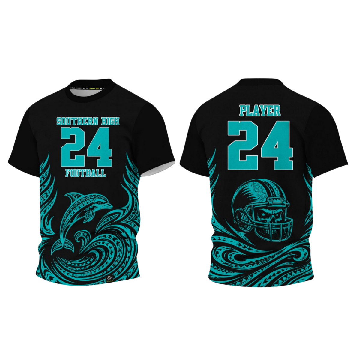 SOUTHERN HIGH FOOTBALL Sublimated Men's T-shirt (Black)